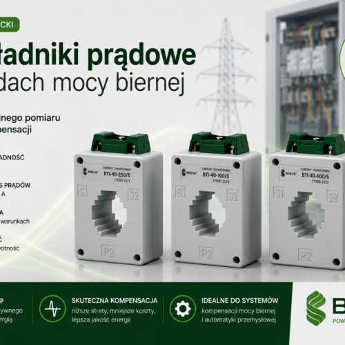 Przekładniki prądowe klasy 0,2S w układach mocy biernej – BREVE BTI